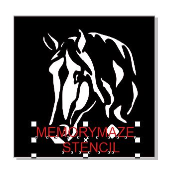 Horse  stencil multiple sizes available see drop down box min bu